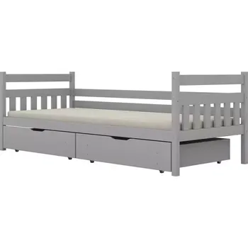 Ložnicová sestava Postel Dawid velké zásuvky 80x200 šedá