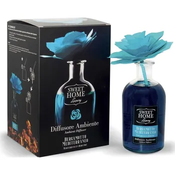 Tyčinkový aroma difuzér Aroma difuzér Sweet Home Středomořský bergamot 250 ml