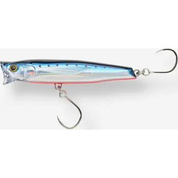 Nástraha CAPERLAN Popper na rybolov tuňáků Exofly Pop 150 F Iwashi Red Belly MODRÁ|ČERVENÁ