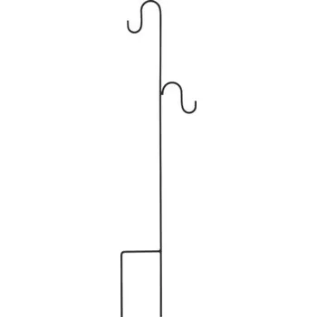 Opora na rostlinu Opora k rostlinám zápich s háčkem MERCED 170 x 25 cm černá metalíza