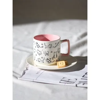 Sinsay - Hrnek s motivem koček - vícebarevná - 128II-MLC - 128II-MLC-ONE