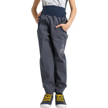 Chlapecké kalhoty II. jakost, Dětské softshellové kalhoty bez zateplení Basic, Tm. Šedá Velikost: 110/116