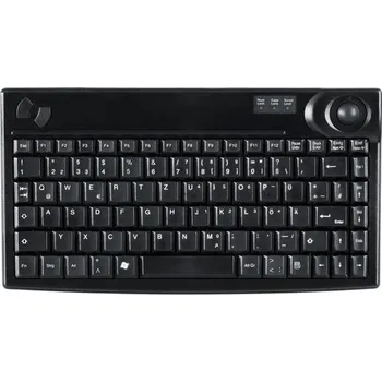 Klávesnice CHERRY Industry 4.0 Mini Trackball Keyboard - Corded - QWERTY - Black (AK-440-TU-B/US)