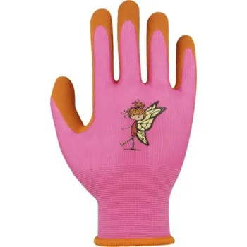 Pracovní rukavice Dětské rukavice Floralie Gardening with kids Uni vel. 6 růžovo-oranžové