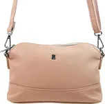 Růžová crossbody dámská kabelka se třemi oddíly 5414-BB