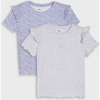 Sinsay - Bavlněná trička 2 pack - vícebarevná - 800AV-MLC - 800AV-MLC-104