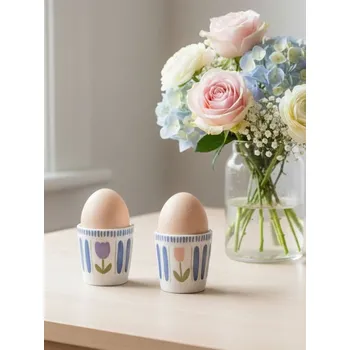 Velikonoční dekorace Sinsay - Stojánky na vajíčka s květinovým motivem 2 pack - vícebarevná - 955IZ-MLC - 955IZ-MLC-ONE