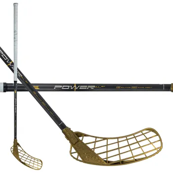 Florbalová hůl Zone Hyper Power Airlight 27 Raw/Gold vel. 100cm (= 110cm) pravá kulatá (pravá ruka dole)