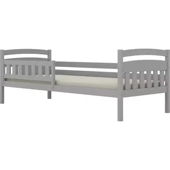 Ložnicová sestava Postel Tosia standard + zábrana 80x160 šedá