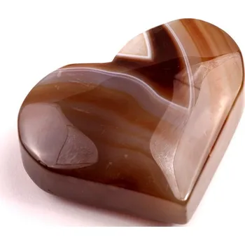 Přírodní kámen Hnědý Achát srdíčko č.156 - 90g