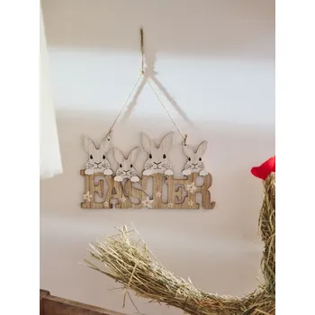 Velikonoční dekorace Sinsay - Závěsná velikonoční dekorace s motivem zajíčka - vícebarevná - 196IO-MLC - 196IO-MLC-ONE