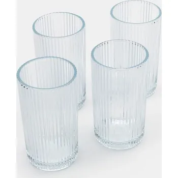 Sklenice Sinsay - Rýhované sklenice 4 ks - clear - 282HD-CLR - 282HD-CLR-ONE