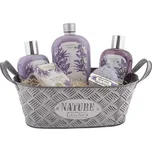 Bohemia Gifts Dárkový plechový box s kosmetikou z levandule