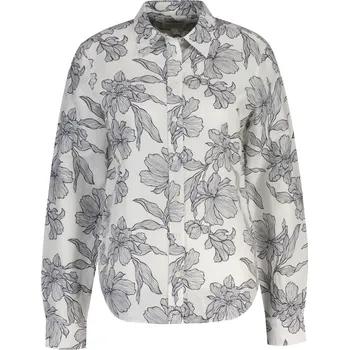 Dámská košile KOŠILE GANT REG FLORAL PRINT LINEN SHIRT EVENING BLUE
