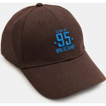 Pokrývka hlavy Sinsay - Bavlněná baseballová kšiltovka - tmavě hnědá - 800FG-89X - 800FG-89X-ONE