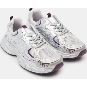 Pánská obuv Sinsay - Sportovní tenisky s lehkou podrážkou - sříbrná - 414II-SLV - 414II-SLV-38