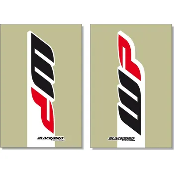 Auto-moto BLACKBIRD sada samolepek (dýhy) na vidlici WP 2017 2 kusy (BLACKBIRD sada samolepek (dýhy) na vidlici WP 2017 2 kusy)