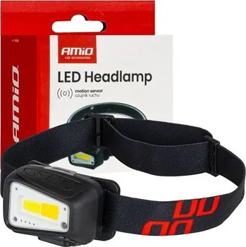 Čelovka LED COB 1800mAh (BATT) AMiO