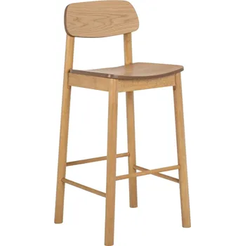 Barová židle Hoker Barlow - Actona Světlý dub 43.5x105 cm