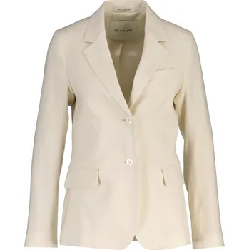Dámské sako SAKO GANT SLIM LINEN STRETCH BLAZER CREAMED WHITE
