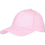 Dívčí čepice s kšiltem Lewro JASKA 4/7 Růžová, Stříbrná