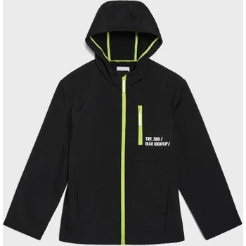 Chlapecká bunda Sinsay - Lehká větrovka s kapucí - černá - 122HE-99X - 122HE-99X-140