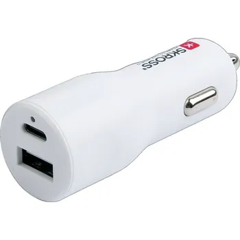 SKROSS USB A+C nabíjecí autoadaptér Dual Car Charger, 20W PD DC27C-PD20