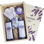 Dárková dřevěná bedna Levandule
