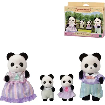 Figurka Sylvanian Families rodina pandy set 4 figurky pandí rodinka v krabici | AS277