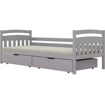 Ložnicová sestava Postel Tosia velké zásuvky 80x180 šedá