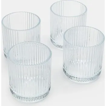 Sklenice Sinsay - Rýhované sklenice 4 ks - clear - 281HD-CLR - 281HD-CLR-ONE