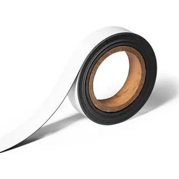 Lepicí páska Magnetická označovací páska - 30 mm, 5 m, bílá, ks