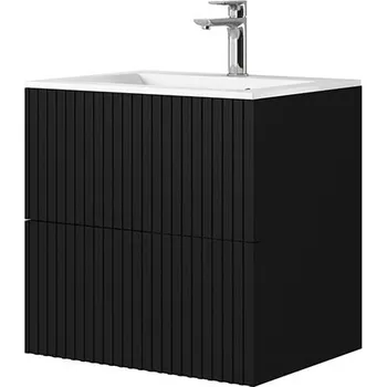 Koupelnový nábytek BOGART. Závěsná skříňka pod umyvadlo Nicole 60 cm - černý mat