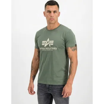 Pánské tričko Tričko Basic Big Logo T-Shirt vintage green velikost XL XL