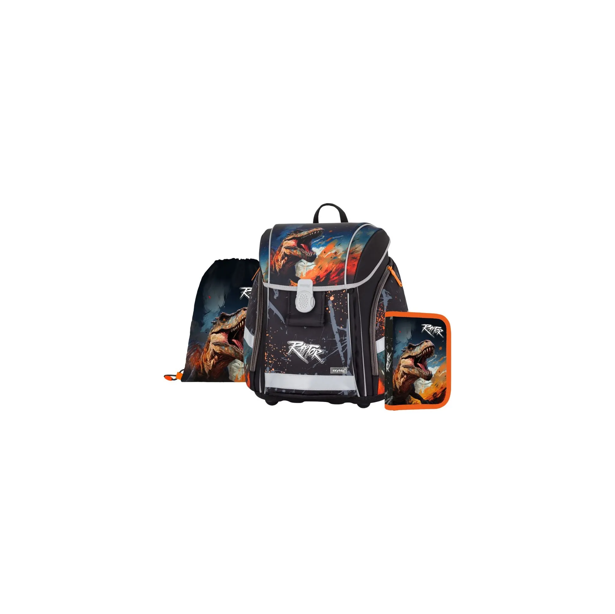 Fotografie 1 - Set školních potřeb Oxybag Premium Light 3dílný set Dino 0-87726