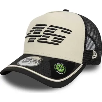 Kšiltovka Kšiltovka New Era VR46 RECYCLED STRIPE 9FORTY TRUCKER OS Černá, Šedá