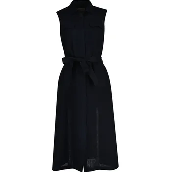 Dámské šaty ŠATY GANT LINEN SLEEVELESS DRESS BLACK