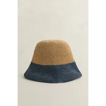 Kšiltovka KLOBOUK GANT STRAW HAT EVENING BLUE