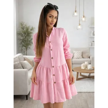 Dámské šaty Dámské stylové babypink letní šaty, VELIKOST UNI ( XS, S, M )