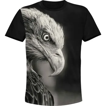 Pánské tričko tricko hlava orla velikost: 6XL - šířka 70 cm, délka 79 cm