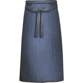 Kuchyňská zástěra Link Kitchen Wear Kuchařská džínová zástěra se šněrováním Barva: modrý denim, Velikost: 100 x 70 cm X989