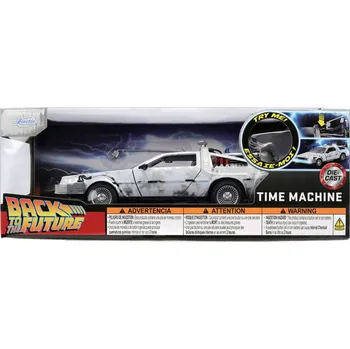 Auto Back to the Future Odlévaný Model 1:24 Time Machine Frost