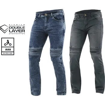 Auto-moto Pánské džíny na moto Micas Urban doublelayer Velikost: 32, Barva: šedá