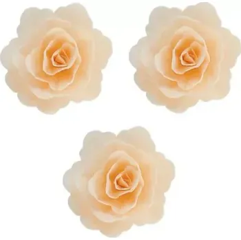 Přisada na vaření a pečení Čínská růže květ - jemná krémová (jedlý papír)