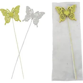 Velikonoční dekorace Zápich motýl, 2 ks D7838-02