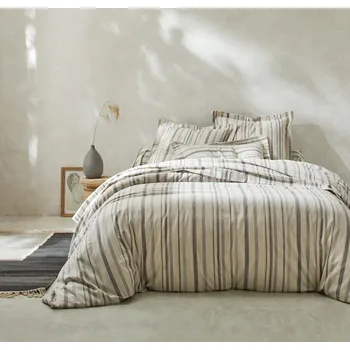 Povlečení Blancheporte Flanelové pruhované povlečení s barvenými vlákny Velikost: povlak na přikrývku 200x200 cm