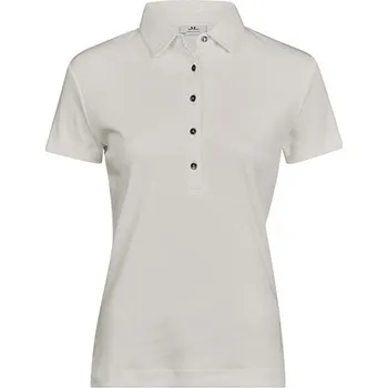 Dámské tričko Dámská bavlněná polokošile Pima Tee Jays 220 g/m Barva: Cement, Velikost: L TJ1441