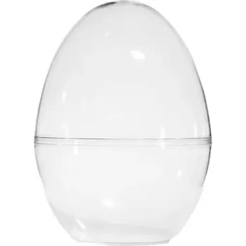 Velikonoční dekorace Akrylové vajíčko plastové Stojící 9 Cm průhledné vajíčko k dekoraci
