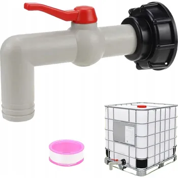 Ventil Adaptér výpustného ventilu IBC nádrže, 1"