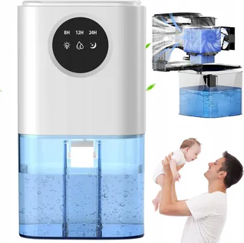Odvlhčovač vzduchu VELKÝ ODVLHČOVAČ VZDUCHU ABSORBÉR VLHKOSTI S 10 MĚNÍCÍMI SE BARVAMI